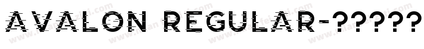 Avalon Regular字体转换